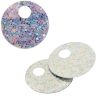 Sequins Hologram 20mm 4mm Hole Round Silver